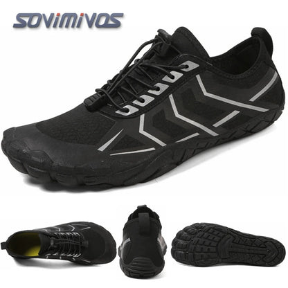Men's Trail Running Shoes, Lightweight Athletic Zero Drop Barefoot Shoes Non-Slip Outdoor Walking Minimalist Shoes for Women