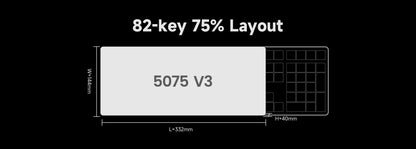 Akko 5075 V3 Keyboard 75% ANSI-US With Volume Hot-swappable RGB USB Type-C/2.4g&BT5.0 Tri-mode Custom Gaming Mechanical Keyboard