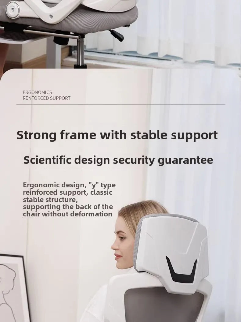 Ergonomic Computer Chair Home Office Chair with Reclining Seat, Comfortable Gaming Chair, Adjustable Desk Chair for Students & Workspaces