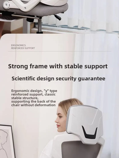 Ergonomic Computer Chair Home Office Chair with Reclining Seat, Comfortable Gaming Chair, Adjustable Desk Chair for Students & Workspaces