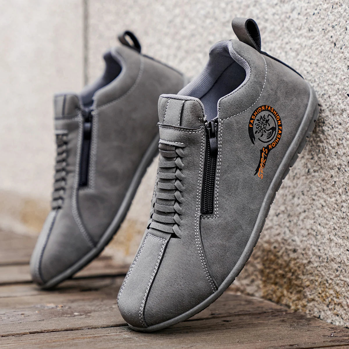Men's Lightweight Casual Shoes, Outdoor Entertainment Skateboarding Daily Walking Driving Shoes, Comfortable Breathable Slip-On
