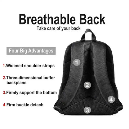 Kids School Backpack Cartoon Fortnite Bags for Girls Boys Durable Lightweight Large Capacity Breathable