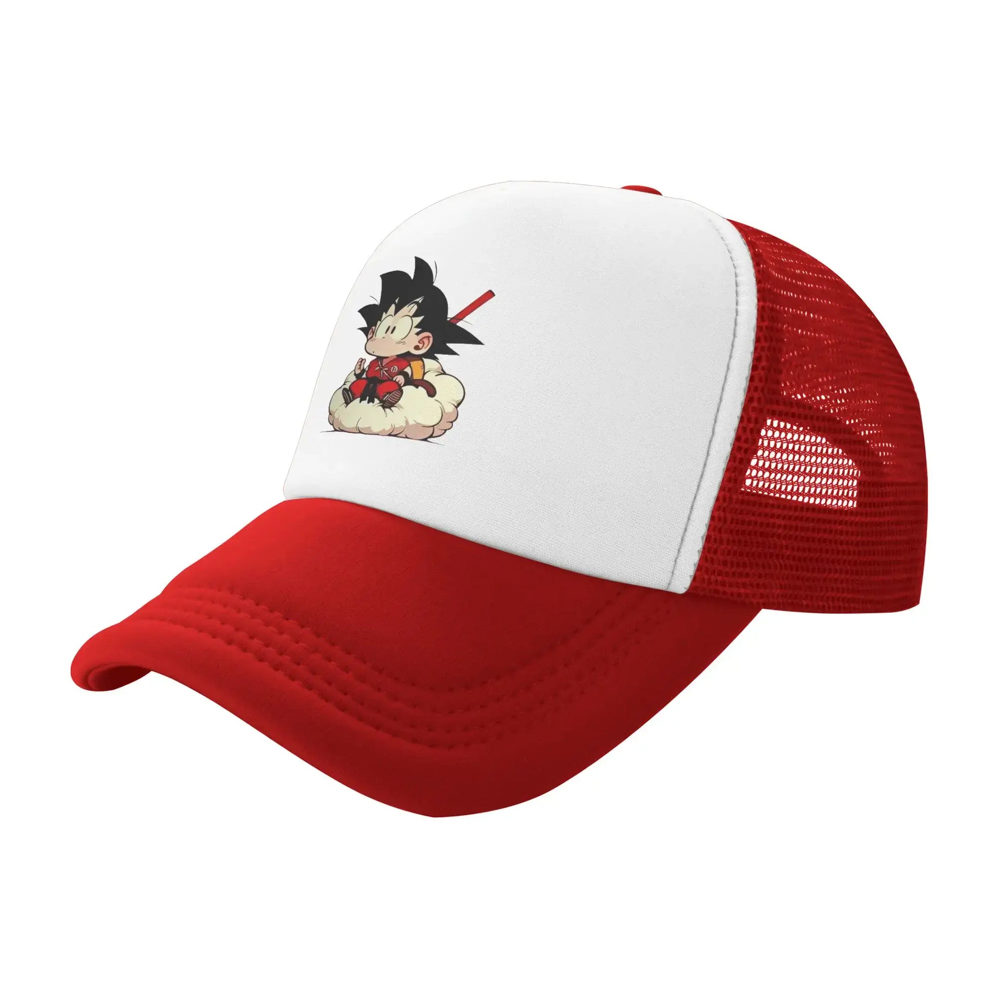 Produit gaming premium Fraquane, Men Women Kid Goku Rage Dragon Ball Z Trucker Caps Mesh Baseball Caps Snapback Caps Hats Sun Hats Adjustable Golf Hats Spring, équipement gamer