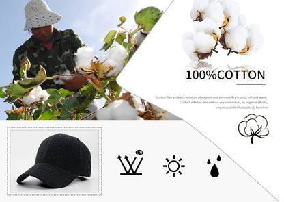 CNTANG Brand Summer Lace Hat Cotton Baseball Cap For Women Breathable Mesh Girls Snapback Hip Hop Fashion Female Caps Adjustable
