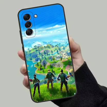 M-Midas F-Fortnite Phone Case For Samsung Galaxy A13, A21s, A22, A31, A32, A52, A53, A71, A80, Soft Black Shell