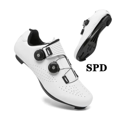 New Cycling Shoes Men's Self-Locking Racing Road Cycling Sports Shoes Lockless Training Shoes Women's SPD Cleats Cycling Shoes