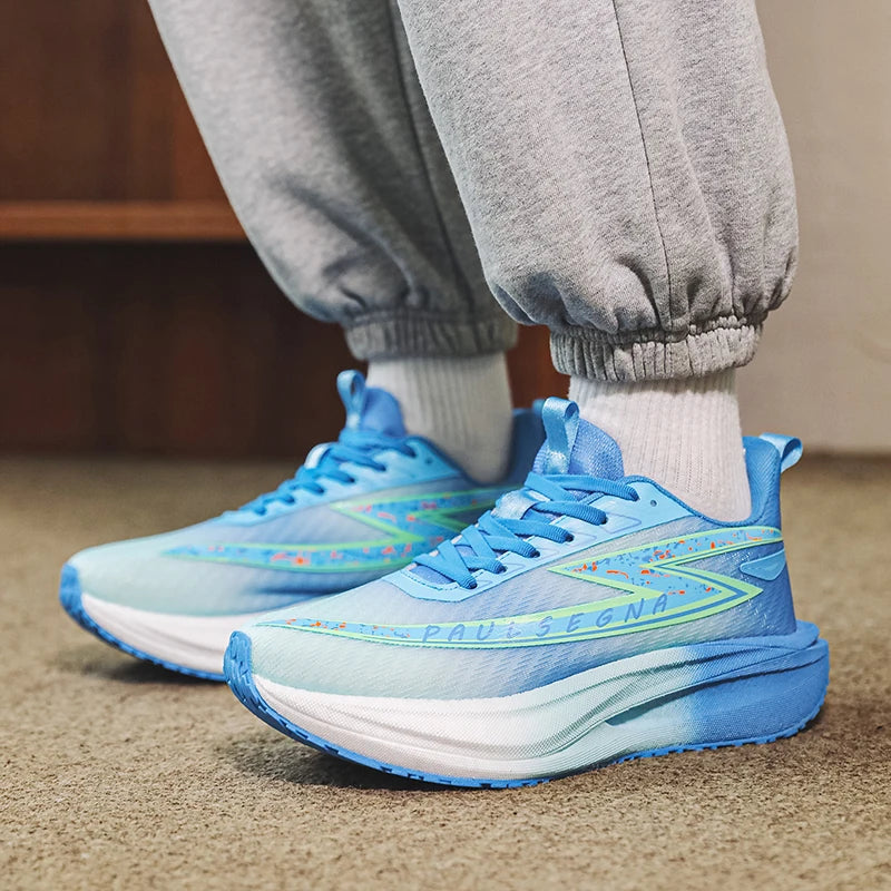 Men Running Shoes Professional Marathon Comfortable Breathe Mesh Sneakers Daily Fitness Anti Slip Shock-absorbing Jogging Shoes