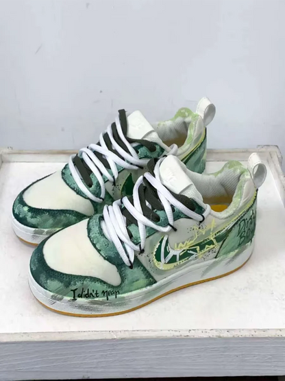 Prilagođene tenisice Nike Court Borough PRM "Party Star" – prilagođene, dekonstruirane, grafički dizajnirane niske skejterske tenisice za muškarce