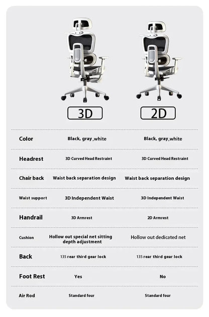 OEING High Back Ergonomic Office Chair with 3D Headrest, Adjustable Lumbar Support, 3D Armrests, Reclining Computer Gaming Chair