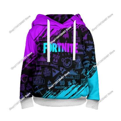 Game Fortnite Cosplay Hoodies Children's Adult Unisex Sweatshirt Pullover Hoodies Coat Casual Uniforms Halloween Outfits