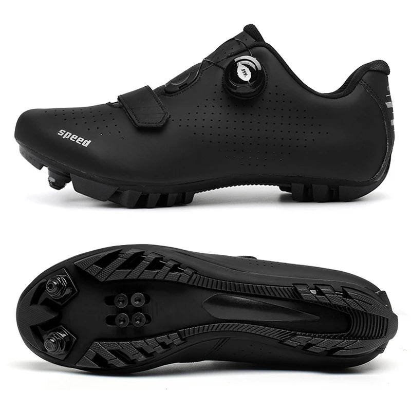 Kerékpáros cipő MTB, országúti, sportos, gyors kerékpáros cipő férfiaknak és nőknek, hegyi versenyzéshez, lapos talpú, SPD, Zapatillas Ciclismo MTB