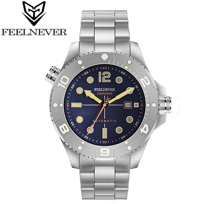 FeelNever Top Brand Luxury Mechanical Watch Profession Casual Sport Stainless Steel Automatic Men's Watches Fashion Wristwatches