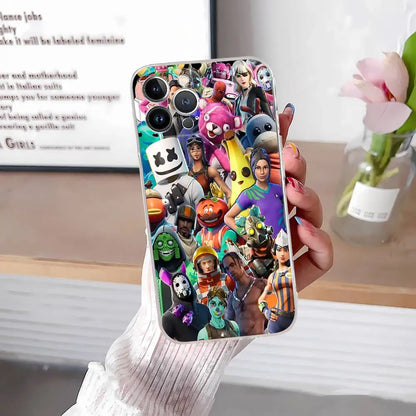 F-Fortnites-Cools telefoncover til IPhone 17 16 15 14 13 12 11 Pro Max Plus, blødt cover, personligt DIY