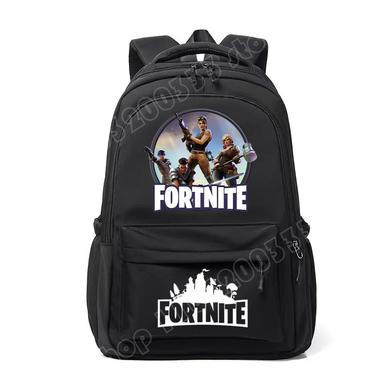 Fortnite Kids Backpack Portable Large Capacity Student Schoolbag Cartoon Printed Shoulder Bag School Supplies for Boys Gift