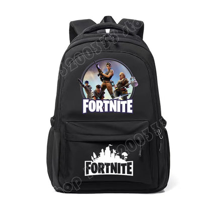 Fortnite Kids Backpack Portable Large Capacity Student Schoolbag Cartoon Printed Shoulder Bag School Supplies for Boys Gift