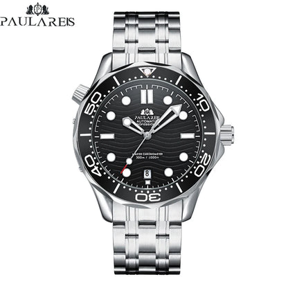 Luxury Automatic Watch for Men Stainless Steel Waterproof Calendar Mechanical Watches Fashion Casual Mens Watches Reloj Hombre