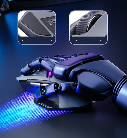 Inphic IN9PRO Wireless Gaming Mouse 26000DPI 8K Polling Rate Bluetooth 5.0 Wired 2.4G Tri-Mode RGB Ergonomic Gaming Mouse