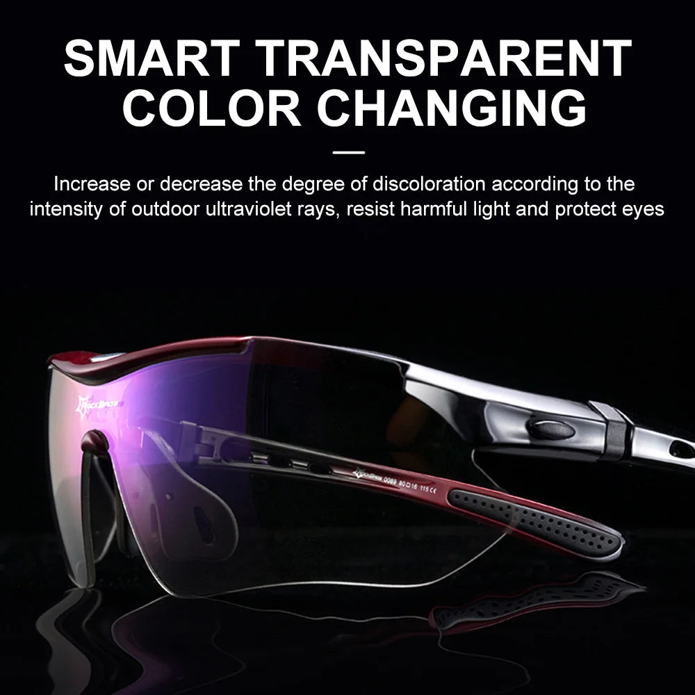 ROCKBROS Polarized Cycling Glasses Sunglasses Men Women Mtb Bike Road Eyewear Bicycle Riding Outdoor Sport Hiking Goggles 5 Lens