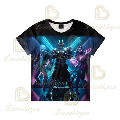 Boys Girls Cartoon T-shirt Fortnite Tshirt Battle Royale 3D 3 To 14 Years Victory Royale Game Kids Tops Teen Clothes