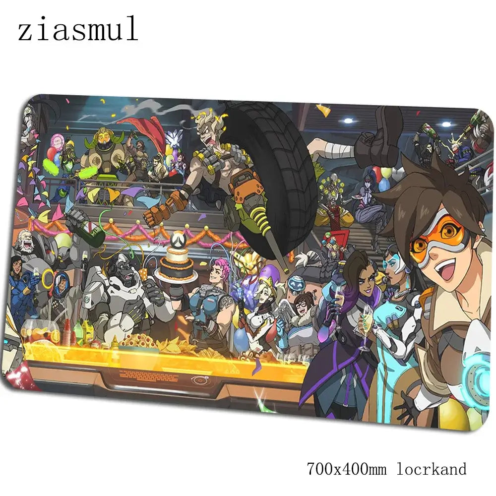 Overwatch mouse pad gamer 700x400x3mm gaming mousepad Colorful notebook desk mat Christmas gifts mouse pad PC gamer mats gamepad