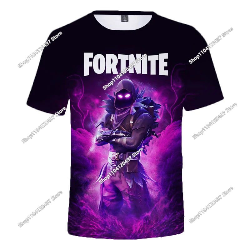 Fortnite Boys Clothes T-Shirt Victory Hero Child Kids T-shirt Battle Royale 3D Girls Short Sleeve Tees T-shirt