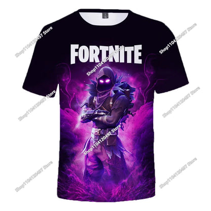 Fortnite Boys Clothes T-Shirt Victory Hero Child Kids T-shirt Battle Royale 3D Girls Short Sleeve Tees T-shirt