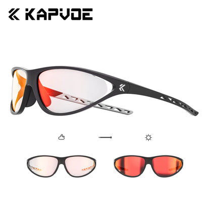 Kapvoe Hiking Sunglasses Camping Fashion Sunglasses for Men Photochromic Cycling Glasses MTB Bike Goggles Fishing Eyewear Sports