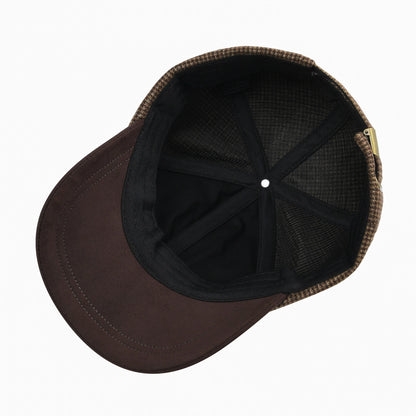 BOTVELA Șapcă de baseball din lână tweed pentru bărbați, stil casual, moale, ajustabilă, fără structură