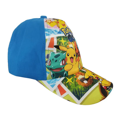 Anime Figure Pokemon Baseball Cap Pikachu Hat Adjustable Pokemon Cosplay Hip Hop Cartoon Adult Hats Boy Girl Kids Birthday Gifts