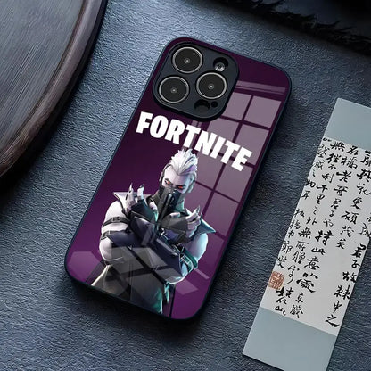B-Battle-R-Royales-F-FortniteS Phone Case For iPhone 17 Pro Max, 15 Pro, 14, 12, 11, 13 Mini, X, XR, XS, 16 Plus, SE Glass Cover