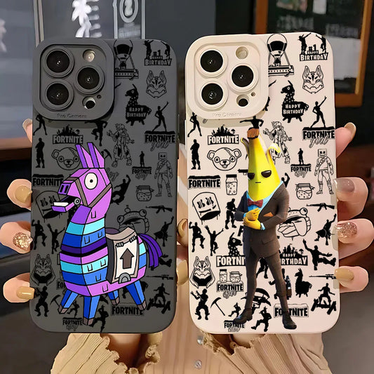 Hot Game F-Fortnite Phone Case for iPhone 17e 17 16e 16 15 14 13 12 11 Air Pro Max X XR XS Max 8 7 Plus Soft Silicone Back Cover