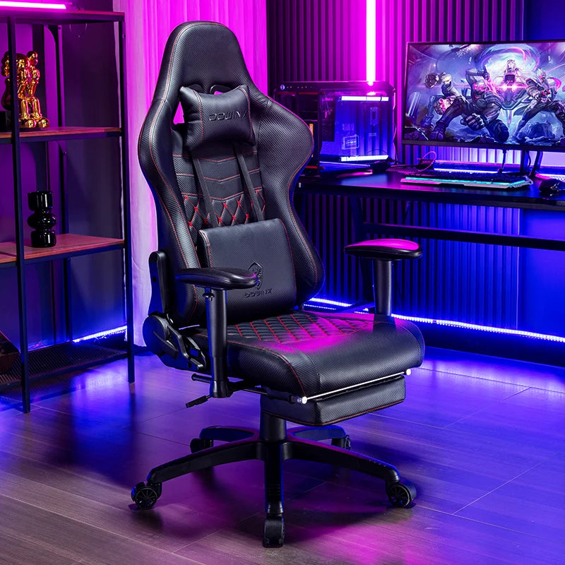Ergonomic High Back Office Chair with Lumbar Support, Adjustable Reclining Swivel Computer Desk Chair for Home Office, Study & Bedroom