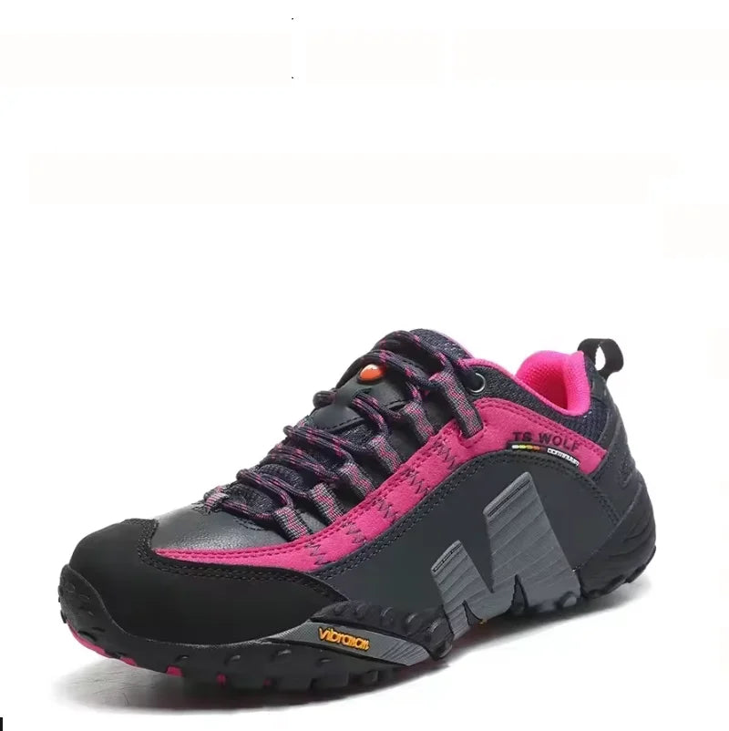 Outdoor Lover Trekking Shoes Men Waterproof Hiking Shoes Mountain Boots Genuine Leather Woodland Hunting Tactical Shoes