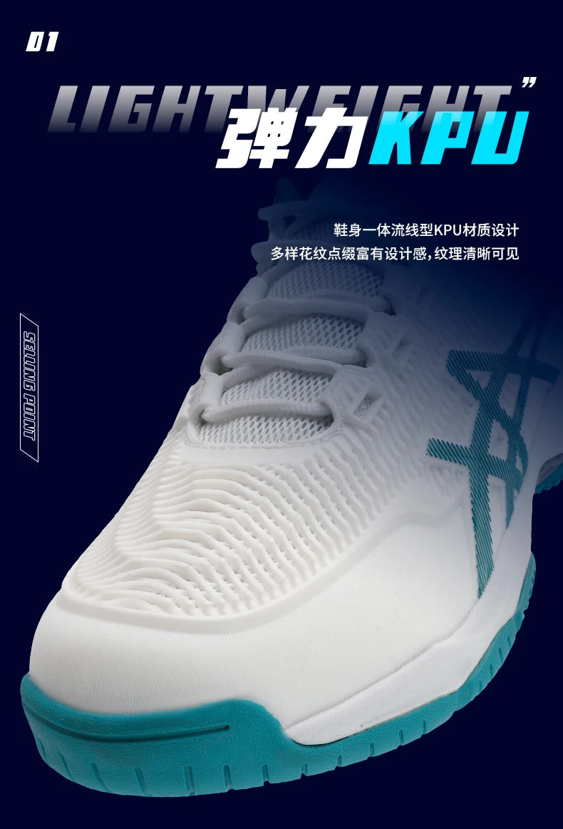 Men and Women Badminton Shoes Table Tennis Shoes for Volleyball Handball Sports Sneakers Anti-Skid Mesh Breathable Field Training