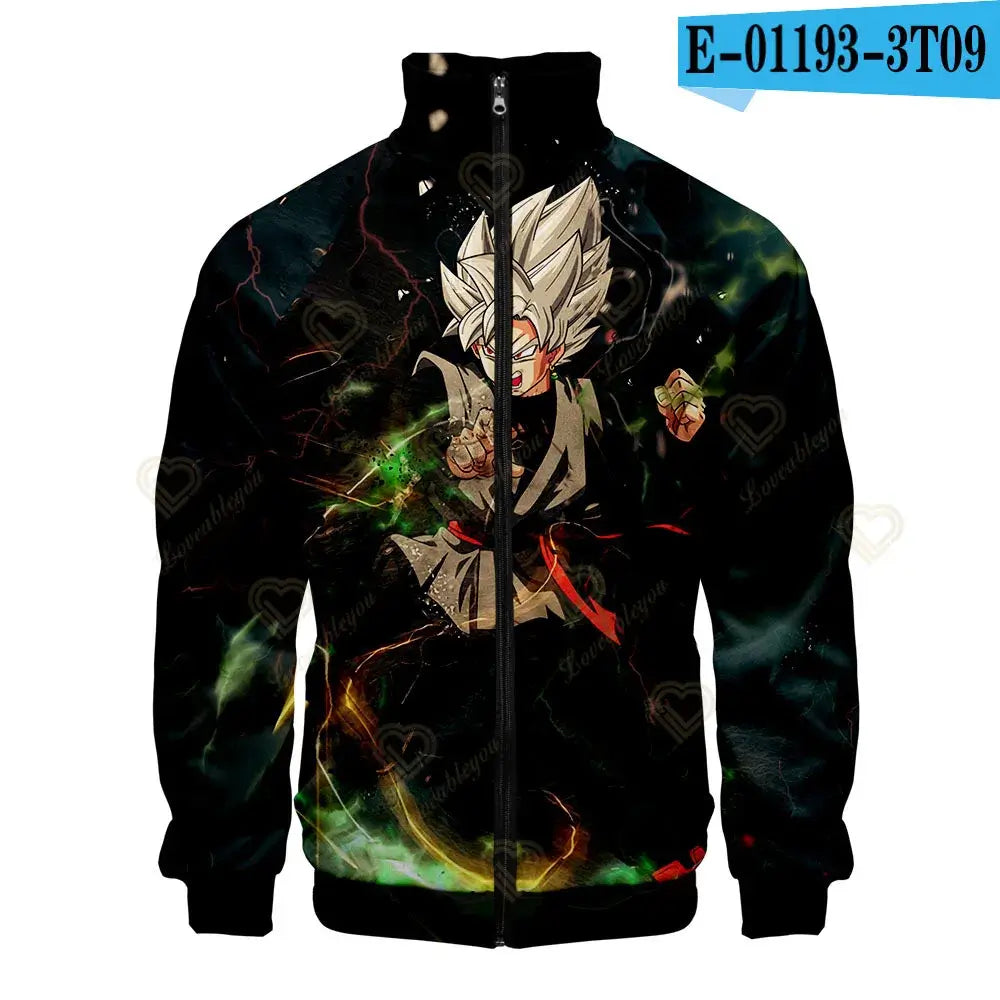 Dragon Ball 3D Print Zipper Hoodie Cool Fashion Men/Women/Kids Long Sleeve Hoodies Sweatshirt Casual Cosplay Jacket Clothes, produit gaming premium Fraquane