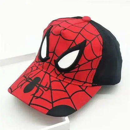 Boys' Spider-Man skin-friendly, breathable, sweat-absorbing baseball cap, mesh cap, cap with visor, sun hat