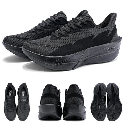 IRUNSVAN anglies pluošto sportiniai bateliai, bėgimo bateliai pradedantiesiems ir pažengusiems, kvėpuojantys ir patogūs, su storu padu, treniruočių bateliai, unisex, 130