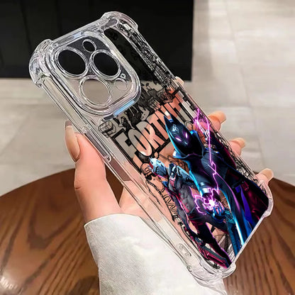 Fortnite Gaming-Handyhülle für Samsung Galaxy S26 S25 S24 S23 S22 S21 S20 Edge FE Ultra Plus 4G 5G – stoßfeste transparente TPU-Schutzhülle