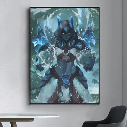 Game World Of Warcraft Poster Fancy Wall Sticker for Living Room Bar Vintage Decorative Painting Middle