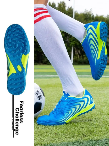 Baasploa Pantofi de fotbal pentru bărbați, marca Comfort, ușori, pentru antrenament pe gazon, pantofi profesioniști de fotbal, adidași moi pentru bărbați, antiderapant