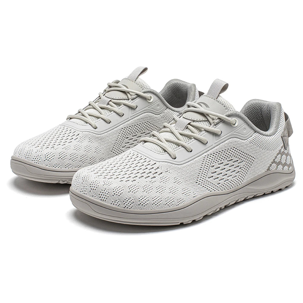 HOBIBEAR Dzianinowe buty typu „barefoot” – unisex, bez podbicia, z szerokim czubkiem, minimalistyczne, oddychające, codzienne buty do chodzenia