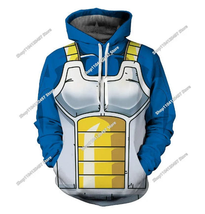Dragon Ball Hoodie for Boys and Girls, New Autumn and Winter Style Creative Loose and Versatile Hooded Sweatshirt