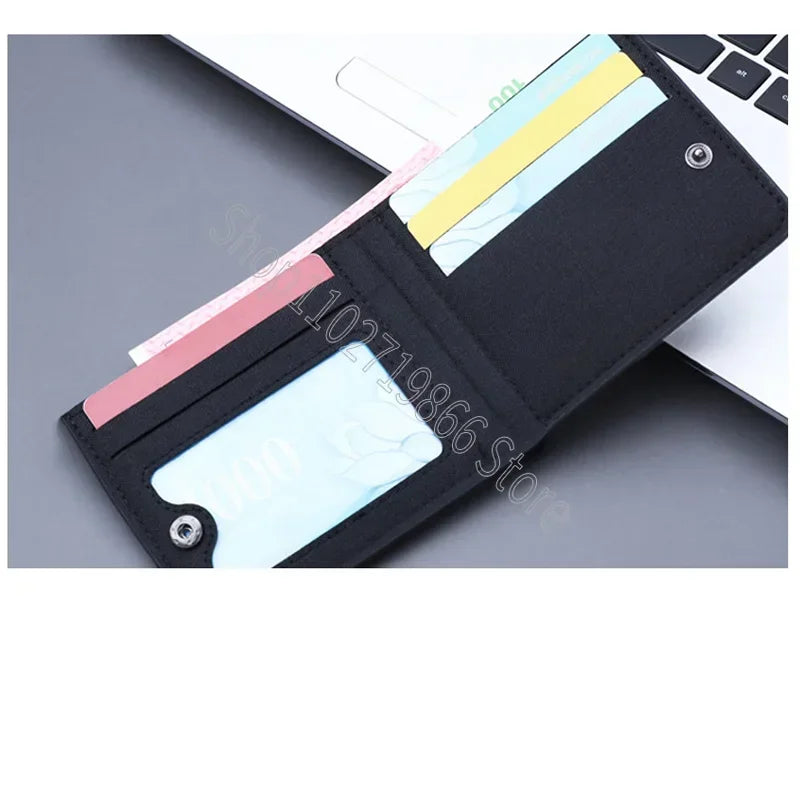 Sonics Mens Purses Men Wallets Cartoon Anime Graphic Print Cute Purse Portable Large Capacity Card Packs Birthday Party Gifts