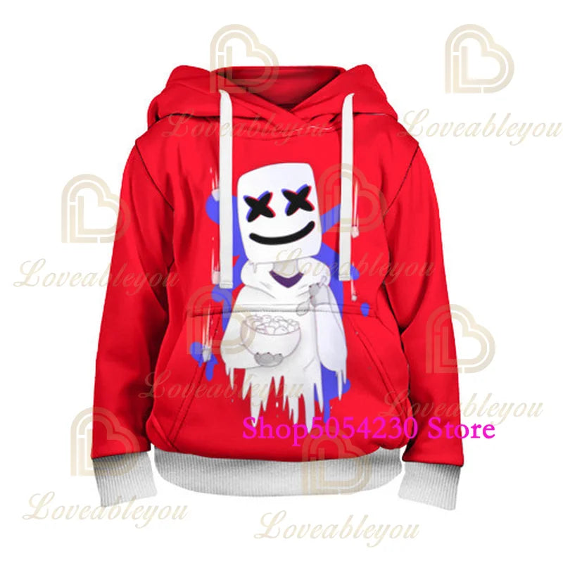 3D Printed Llama Fortnite Hoodie Battle Royale Cartoon Sweatshirts for Men And Women Game Hero Hooded Shirt for Teens
