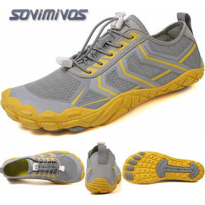 Men's Trail Running Shoes, Lightweight Athletic Zero Drop Barefoot Shoes Non-Slip Outdoor Walking Minimalist Shoes for Women