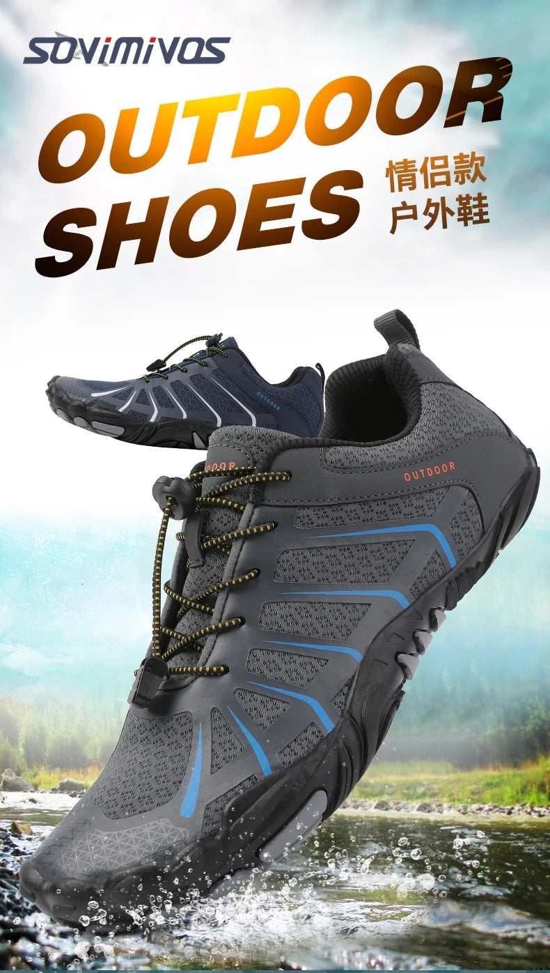 Men's Trail Running Shoes, Lightweight Athletic Zero Drop Barefoot Shoes Non-Slip Outdoor Walking Minimalist Shoes for Women