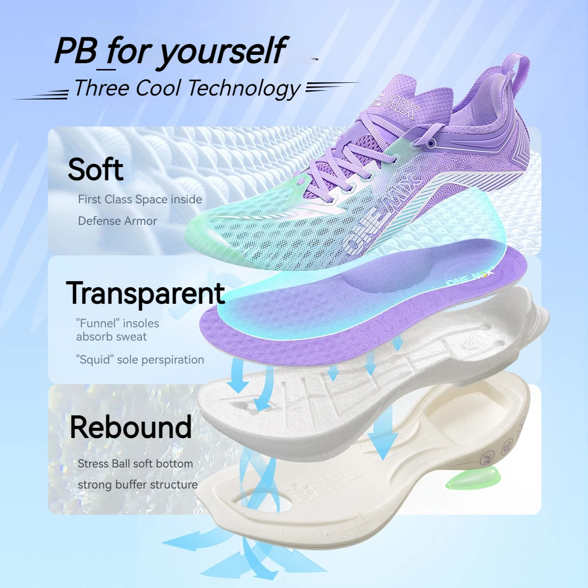ONEMIX Carbon Plate Marathon Running Racing Shoes Professional Stable Support Shock Relief Ultra-Light Rebound Sneakers