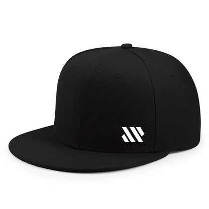 Baseball-lippis, jossa on valkoinen logo. Unisex-malli, säädettävä, hengittävä, tasainen lieri, kevyt ulkoilu- ja matkalippis, päähine.