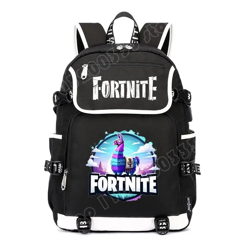 Fortnites раница с голям капацитет, ежедневна чанта за рамо с USB порт, унисекс аниме ученическа раница, нов стилен подарък за канцеларски принадлежности