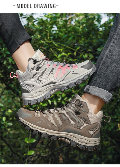 Buty turystyczne unisex, buty sportowe do wędrówek na świeżym powietrzu, buty kempingowe, damskie wodoodporne buty do spacerów, antypoślizgowe buty turystyczne
